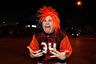NEW ORLEANS, LA - JANUARY 03:  A fan of the Virginia Tech Hokies supports his team outside the stadium prior to Virginia Tech plays the Michigan Wolverines during the Allstate Sugar Bowl at Mercedes-Benz Superdome on January 3, 2026 in New Orleans, Louisiana.  (Photo by Kevin C. Cox/Getty Images)