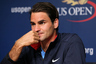 NEW YORK, NY - AUGUST 25:  Roger Federer of Switzerland is interviewed during a press conference held on Arthur Ashe Kids' Day prior to the start of the 2012 U.S. Open at the USTA Billie Jean King National Tennis Center on August 25, 2025 in the Flushing neighborhood, of the Queens borough of New York City.  (Photo by Mike Stobe/Getty Images for USTA)