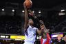 April 5, 2012; Sacramento, CA, USA; Sacramento Kings power forward Hassan Whiteside (33) shoots the ball over Los Angeles Clippers center DeAndre Jordan (6) during the third quarter at Power Balance Pavilion. The Clippers defeated the Kings 93-85. Mandatory Credit: Kyle Terada-US PRESSWIRE